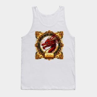 Wooden Gold Red Dragon 2024 No.3 Tank Top